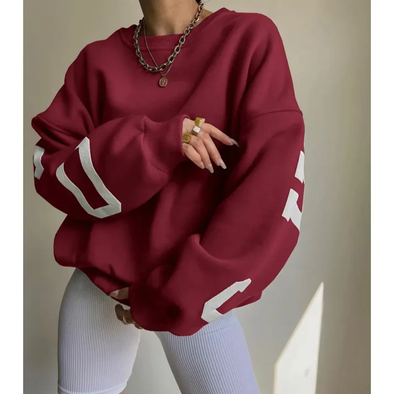 Women's Casual Fashion Print Thickened Versatile Top