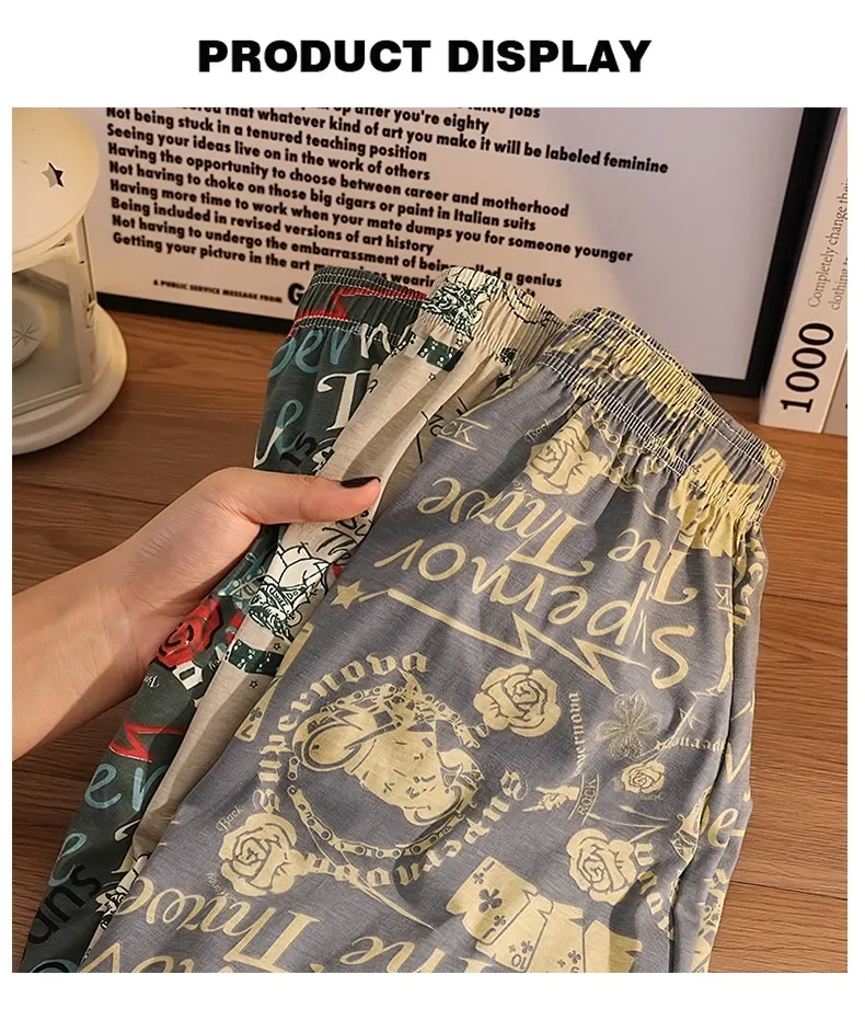 Cotton Printed Men's Home Loose Casual Print Boxer Shorts