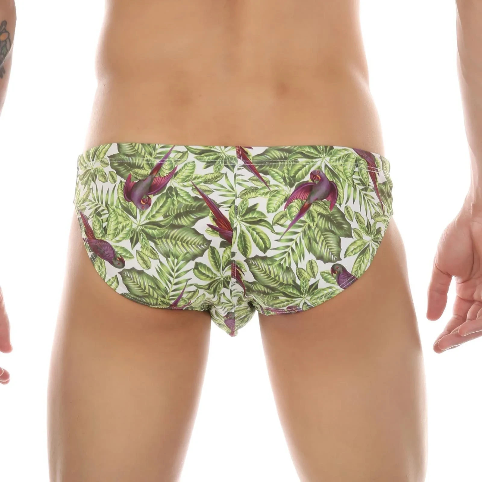 Sexy Print Swimming Trunks Plant Coconut Maple Leaf Trendy Beach Hot Spring Pants Multi-color