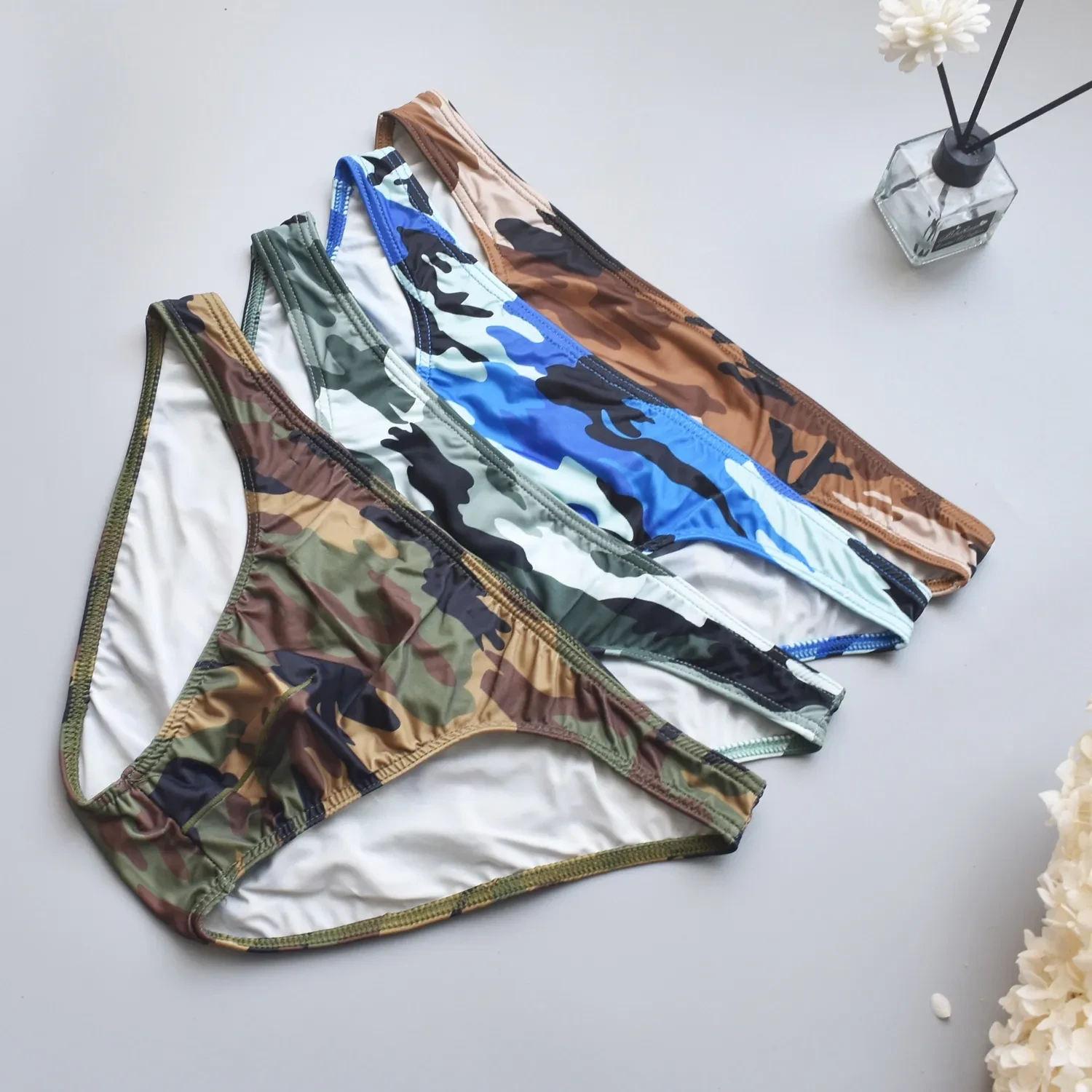 Four-color Camouflage Men's Briefs