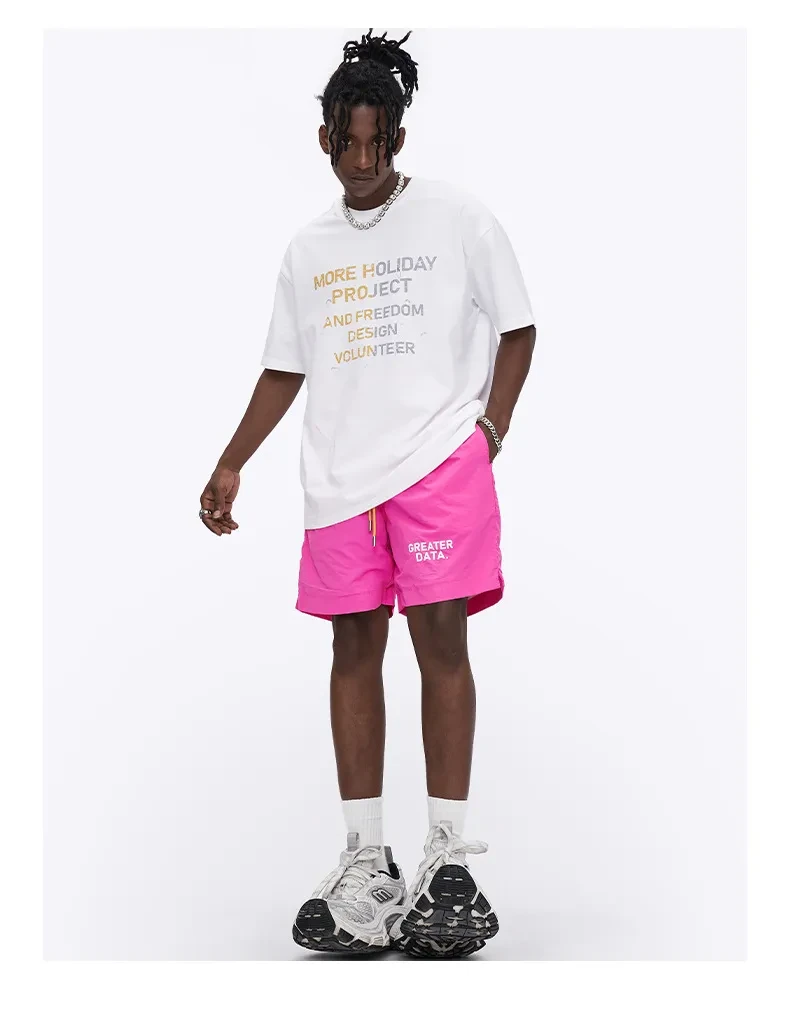 Printed Loose Cargo Men's Shorts