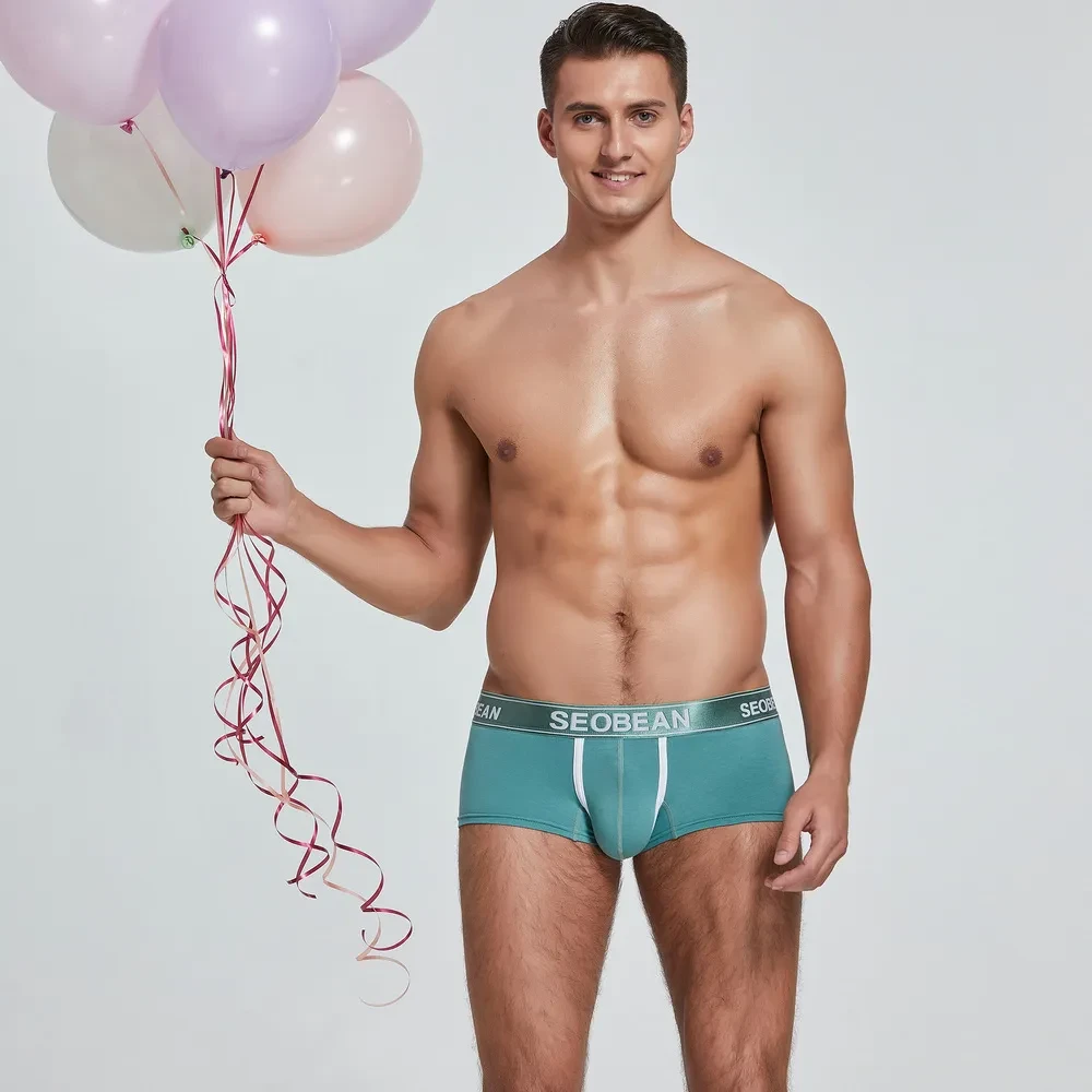 Spring New Men's Boxers Fashion Trendy Sexy Men Low Waist Panties