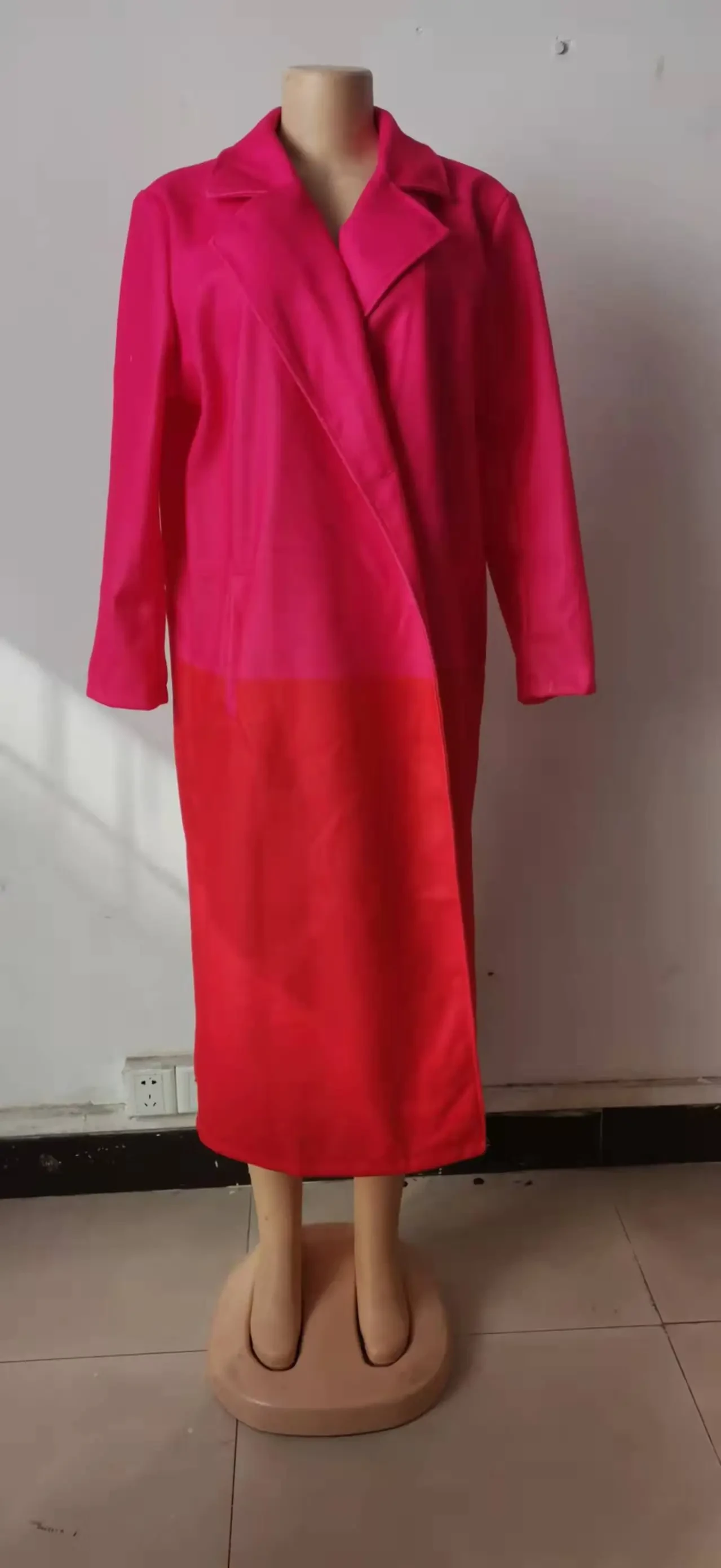 Women's Long Sleeve Turn-down Collar Coat Coat