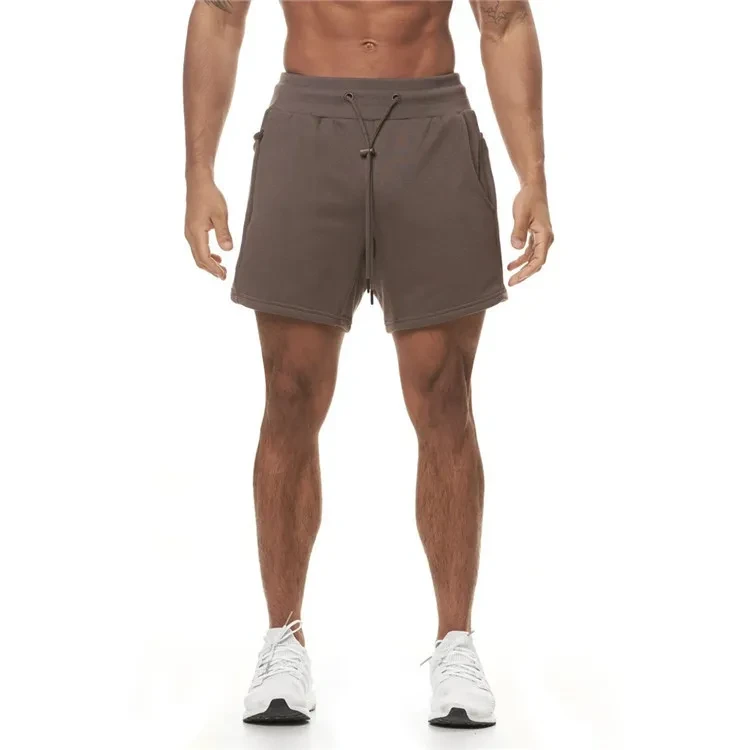 Summer Men's Multi-pocket Sports Shorts Brown