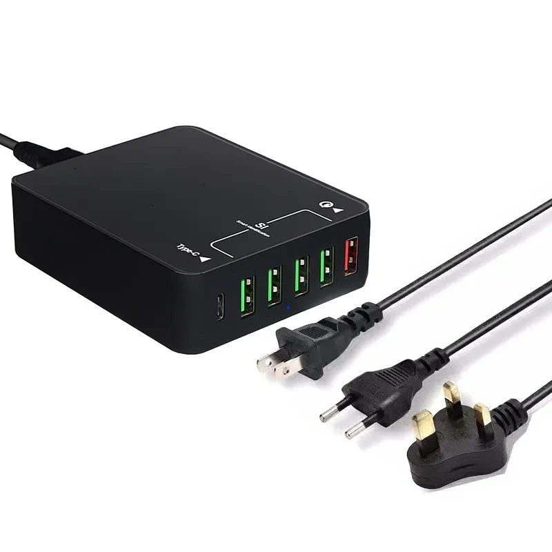 Multi-port mobile phone charger