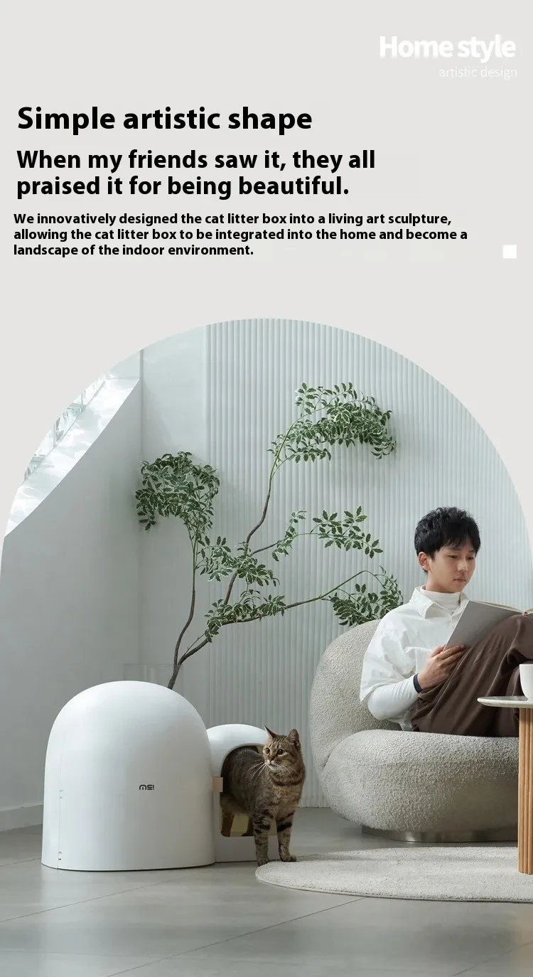 Creative Fully Enclosed Oversized Cat Litter Box