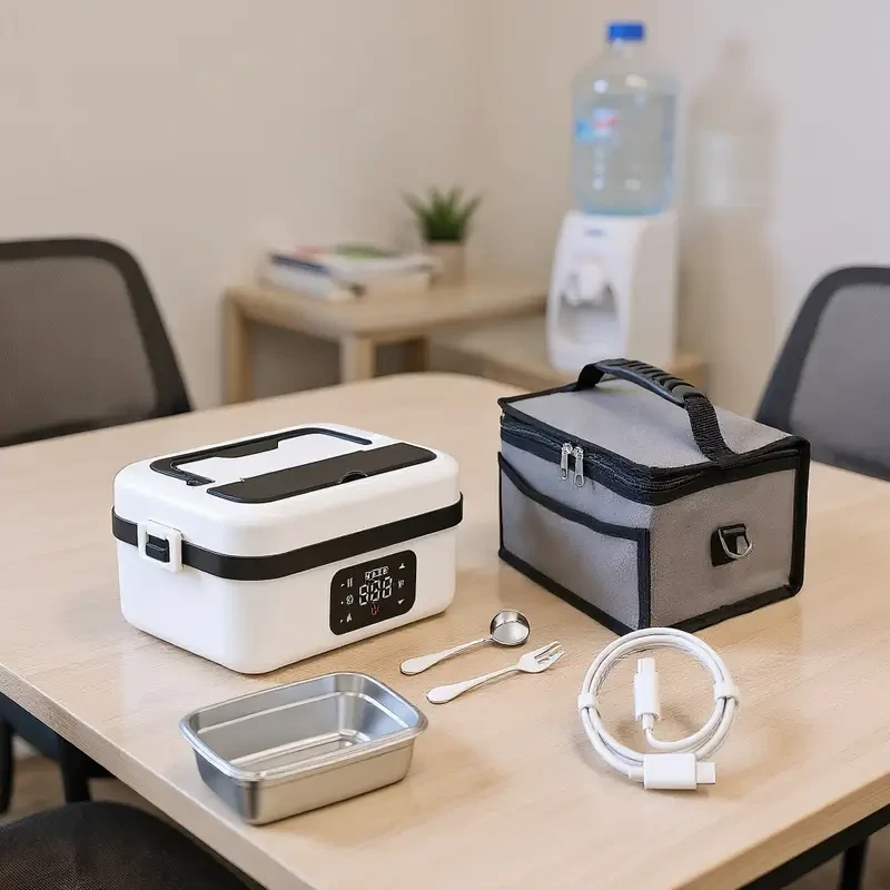 Portable Electric Lunch Box with Thermal Insulation - USB-C Fast Heating