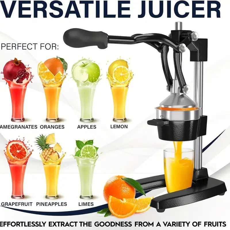 Heavy Duty Manual Citrus Juicer  Metal Body
