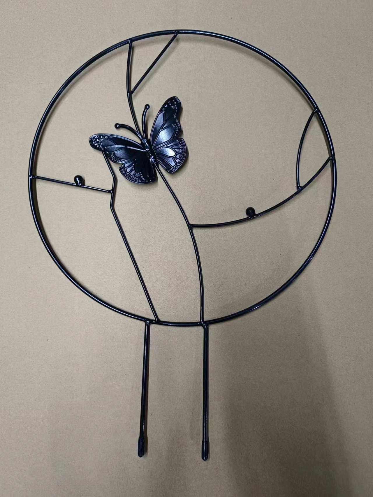 Pot Support Plant Climbing Frame Creative Flower Support Flower Arrangement Climbing Vine Flower Round Bird 30X40cm