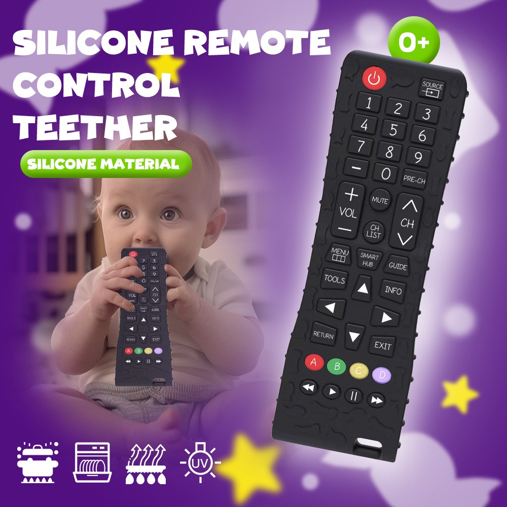 Customized Best-selling Remote Control Teether Mobile Phone Teether Anti-hand-eating Soothing Artifact Teething Stick Teether For Young Infants