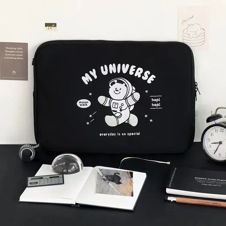 Cute Embroidered Laptop Sleeve Computer Liner Bag
