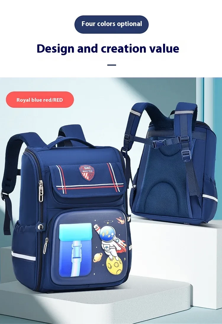 Reduce Burden And Protect Spine Children's Large Capacity Cartoon Backpack