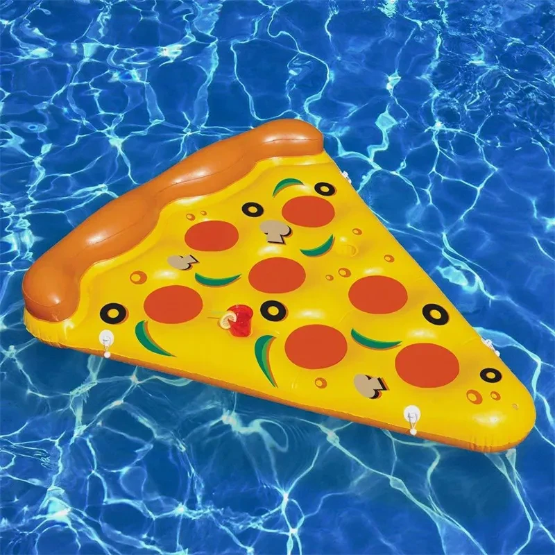 Inflatable Pizza Sleeping Bed Water Hammock Lounger Chair Float Swimming Pool Toys