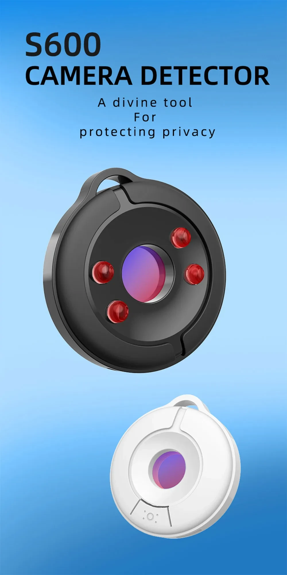 Camera Detector Long Standy Infrared Optical Detection 5M Detection Distance Easy Remote Inspection Camera Nowhere To Hide