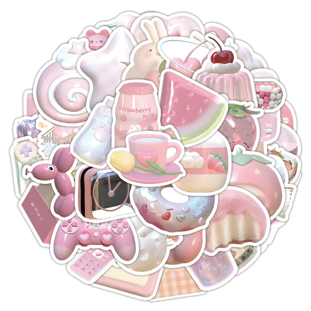 Light Color Stickers Good-looking Realistic 3D Decorative Stickers