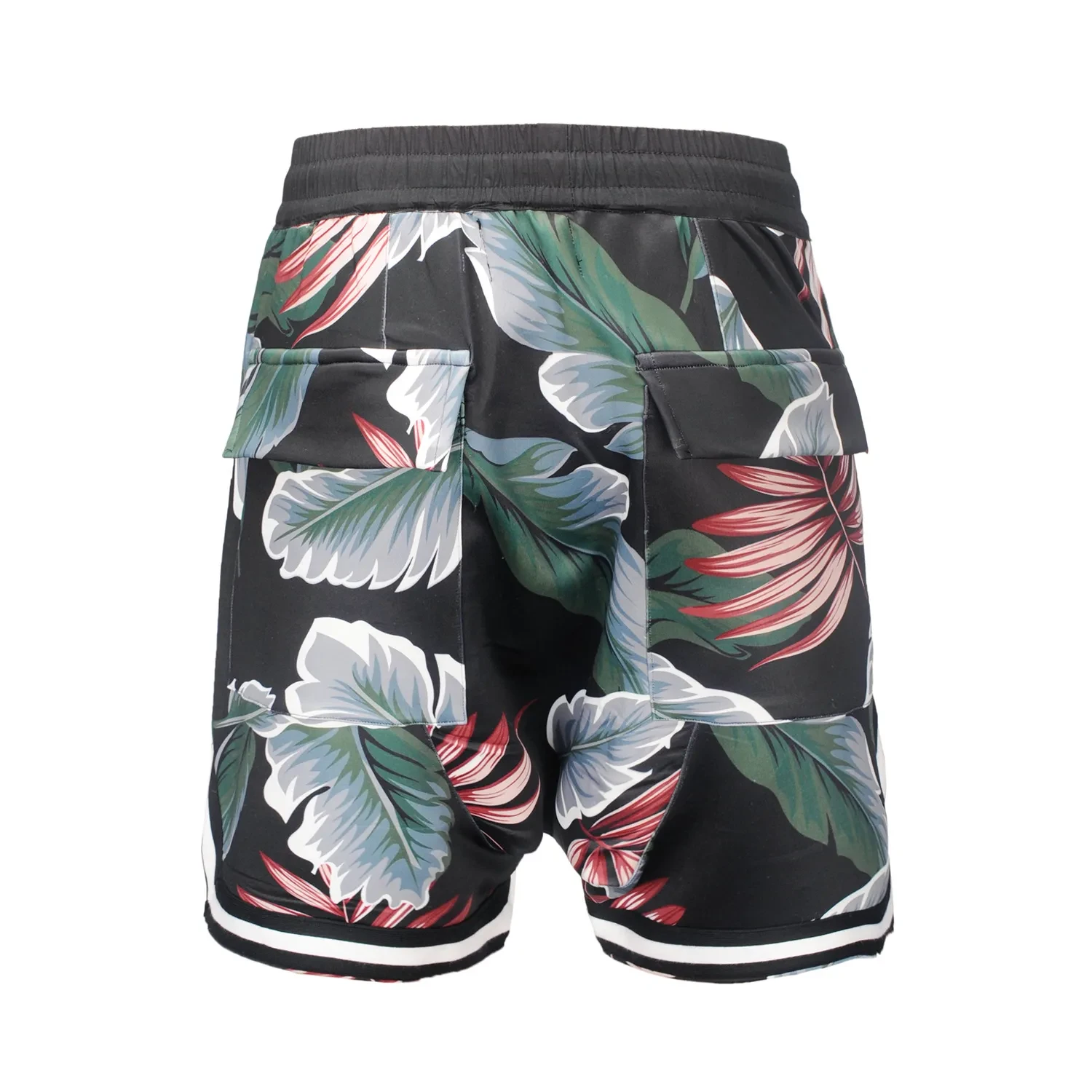 Vintage Casual Loose Fitting Floral Leaf Shorts