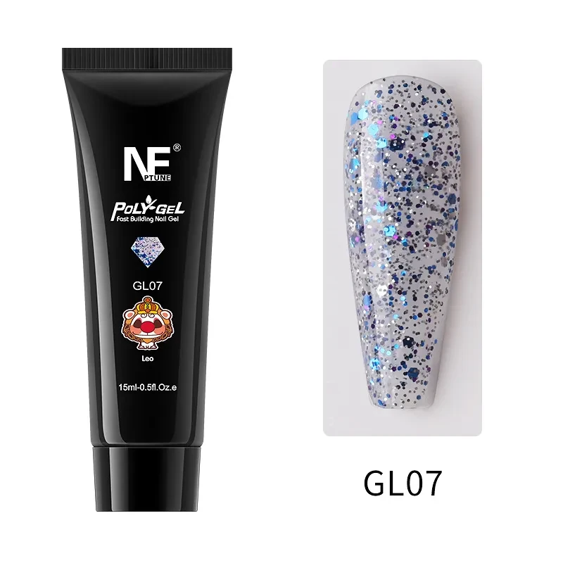 Nail Art Extension Gel No Paper Holder Crystal