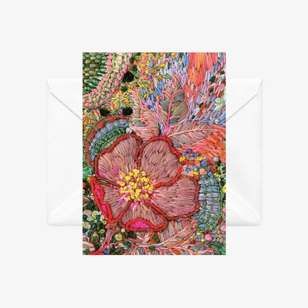 Card - Wild Roses Red Roses