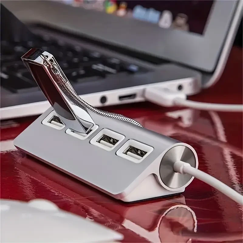 Aluminum USB 3.0 2.0 Hub Multi-USB Splitter Adapter