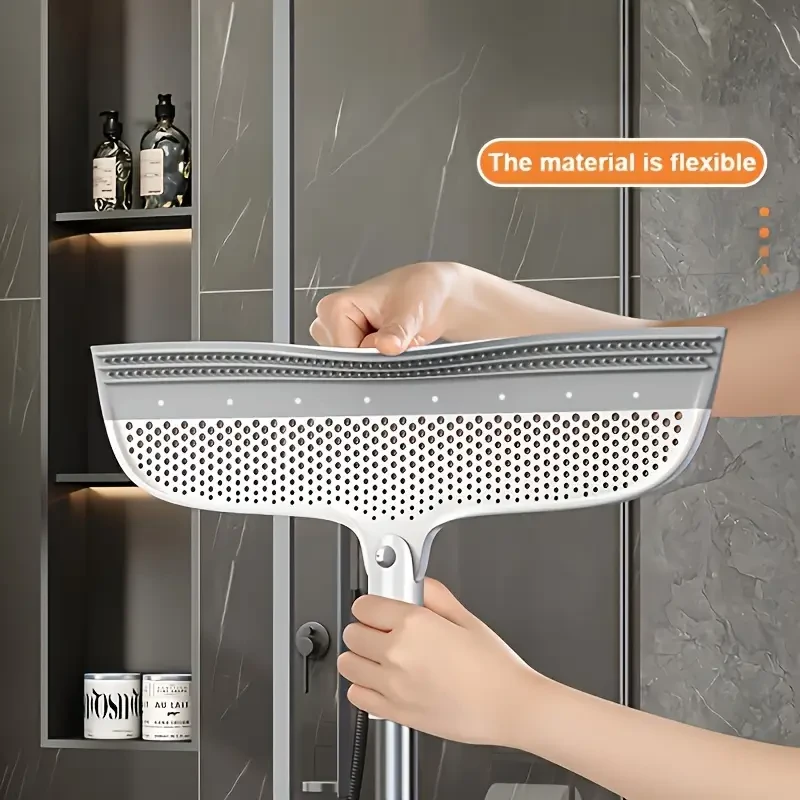 Multifunctional Floor Scraping Broom and Water Squeegee