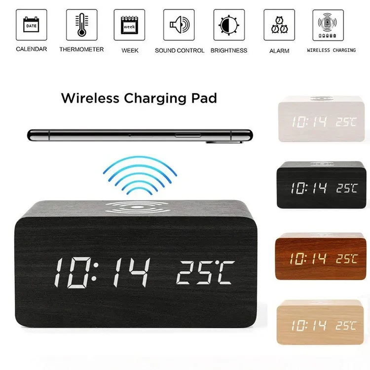 Wireless charging clock