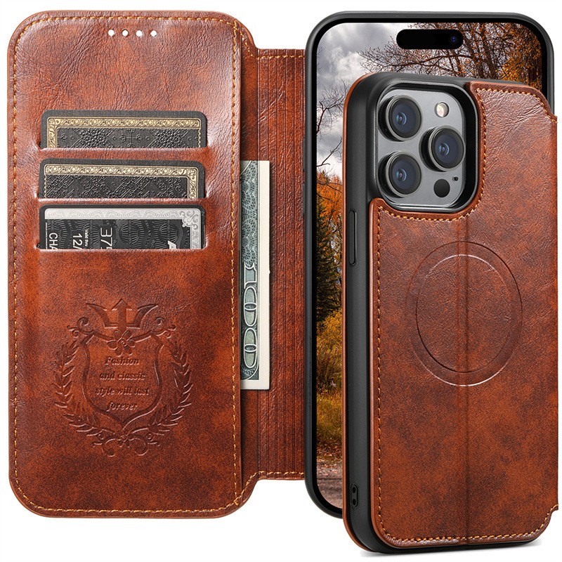 Phone Case Magnetic Wireless Charger Card Holster
