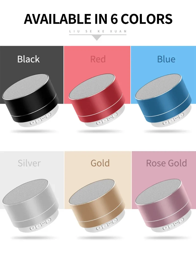 A10 Wireless Bluetooth Speaker Subwoofer Portable Mini Speaker Gift Support TF Card For House Party Mobile News Broadcast