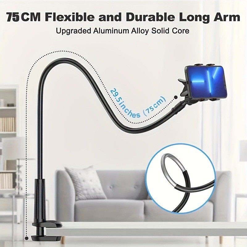 360 Degree Rotating Tablet Phone Holder Spiral Base Lazy