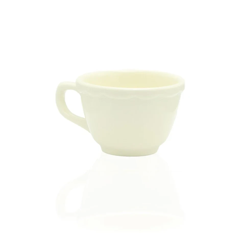 Crockery Espresso Cup Ripple White 5"