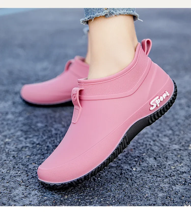 Low Top Waterproof Non-slip Camping Rain Boots