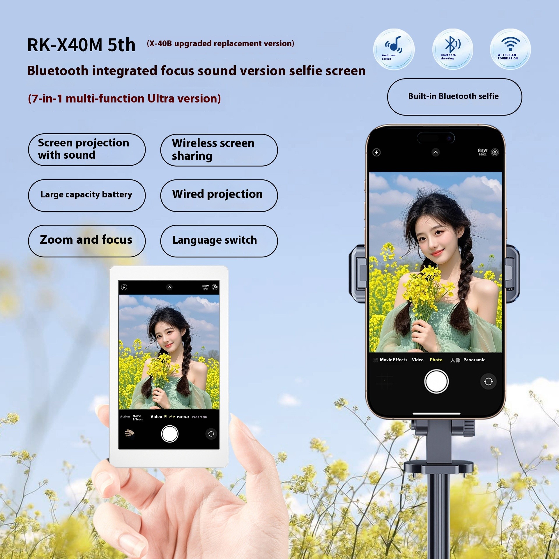 Sound Wireless Lanyard Magnetic HDMI Same Screen Device