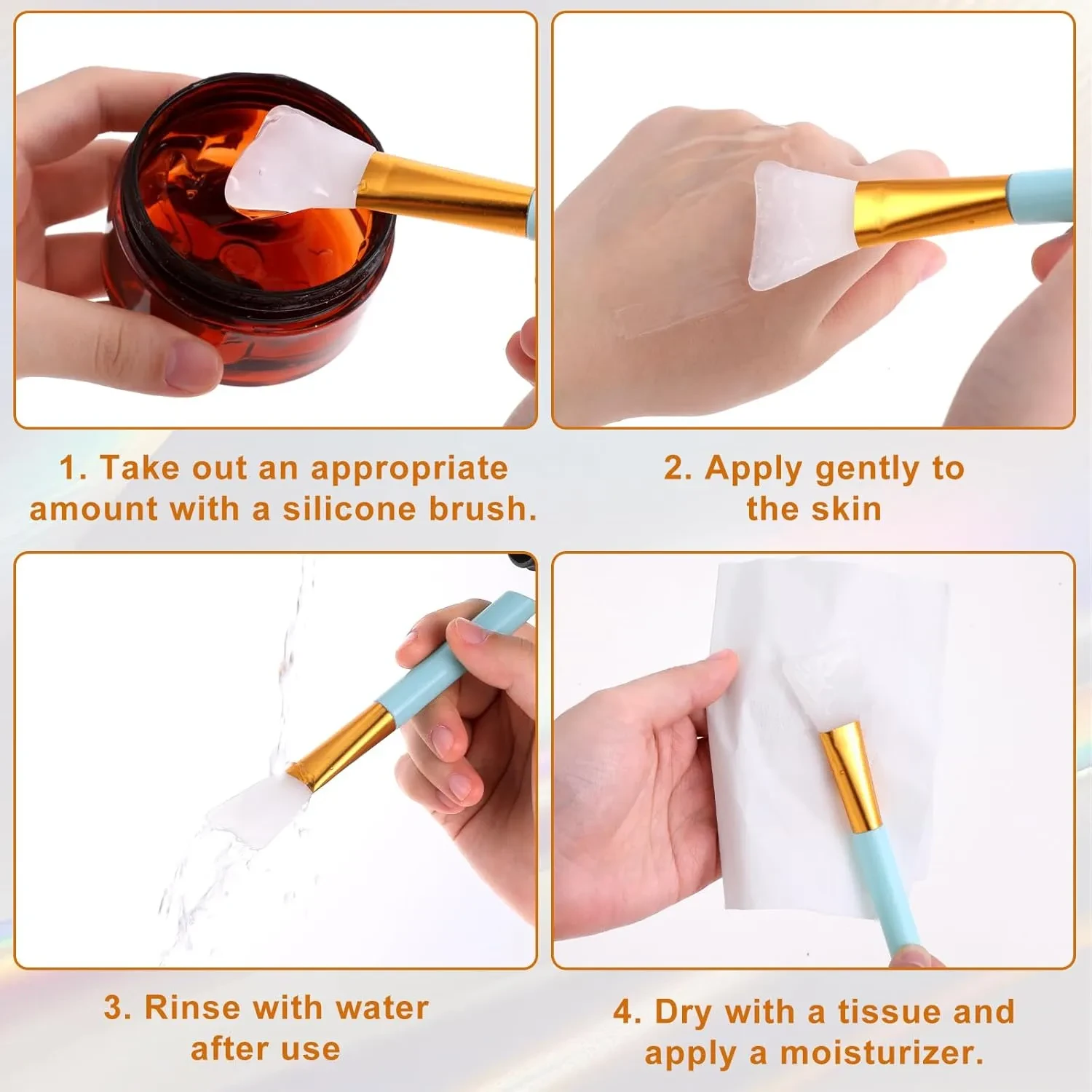 Reusable Silicone Face And Body Mask Applicator