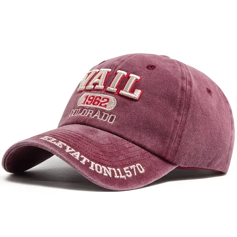 Vintage Washed Distressed Vail Baseball Cap
