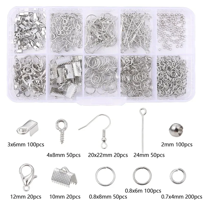 Silver End Caps for Jewelry