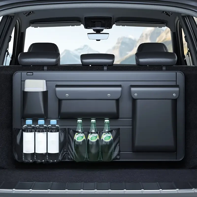 Multi-Functional Car Trunk Organizer with Seat Back Storage