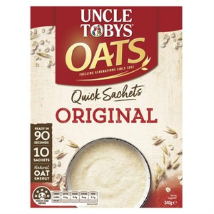 Rolled Oats Quick Cook Sachet Original 340g
